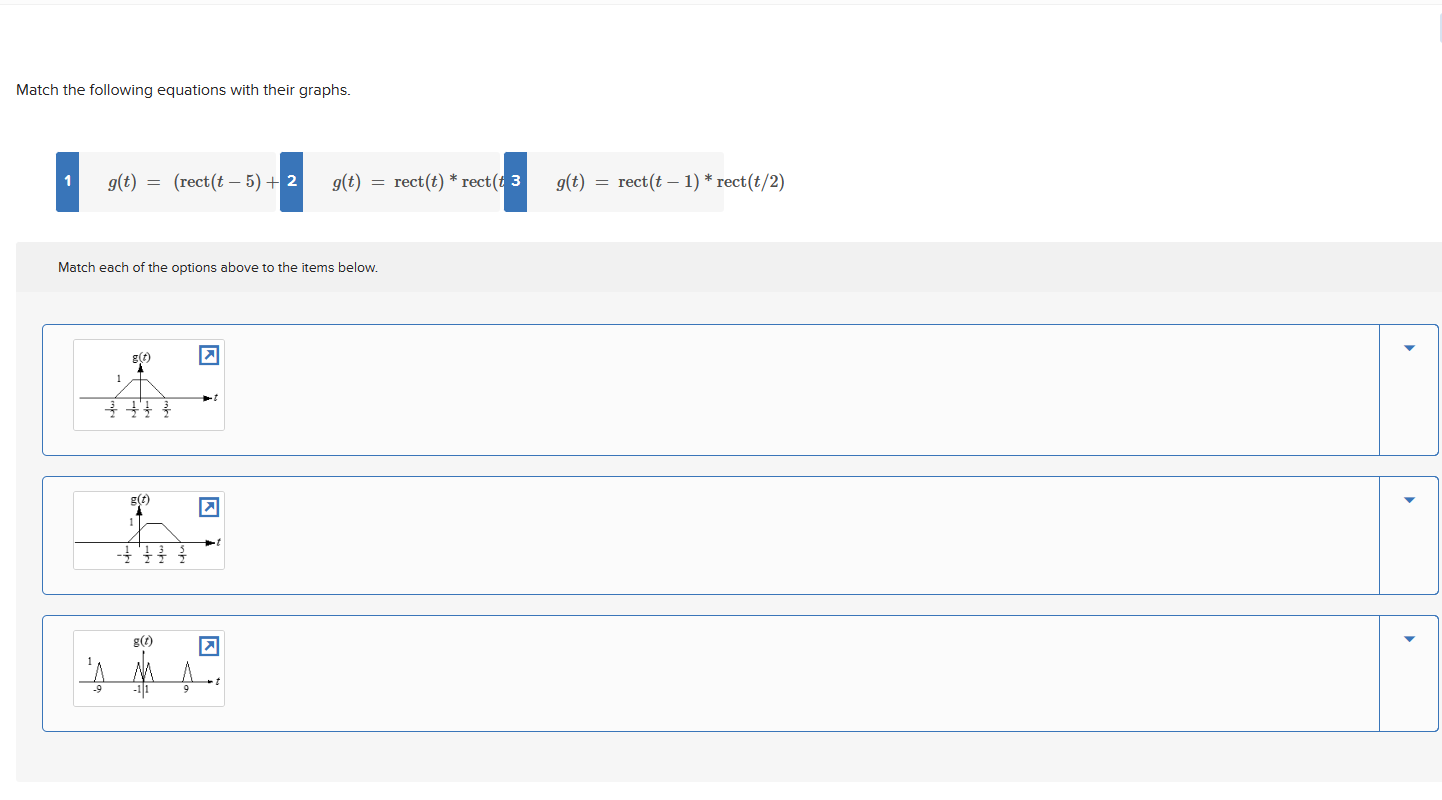 Match the following equations with their | Chegg.com