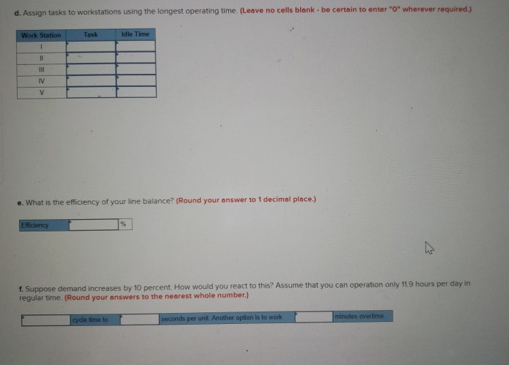 Solved Problem 8-9 An assembly line is to be designed to | Chegg.com