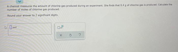 chlorine gas experiment