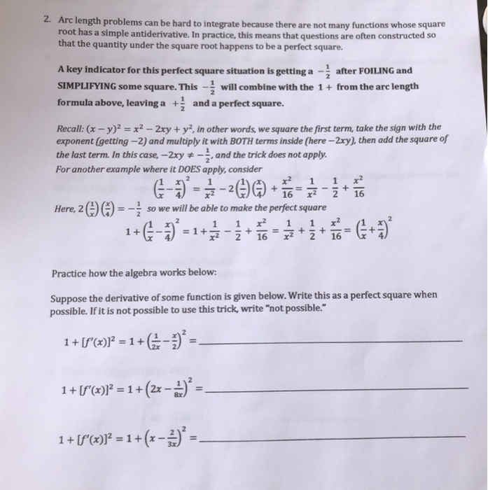 Arc length and sector area word problems worksheet pdf picture