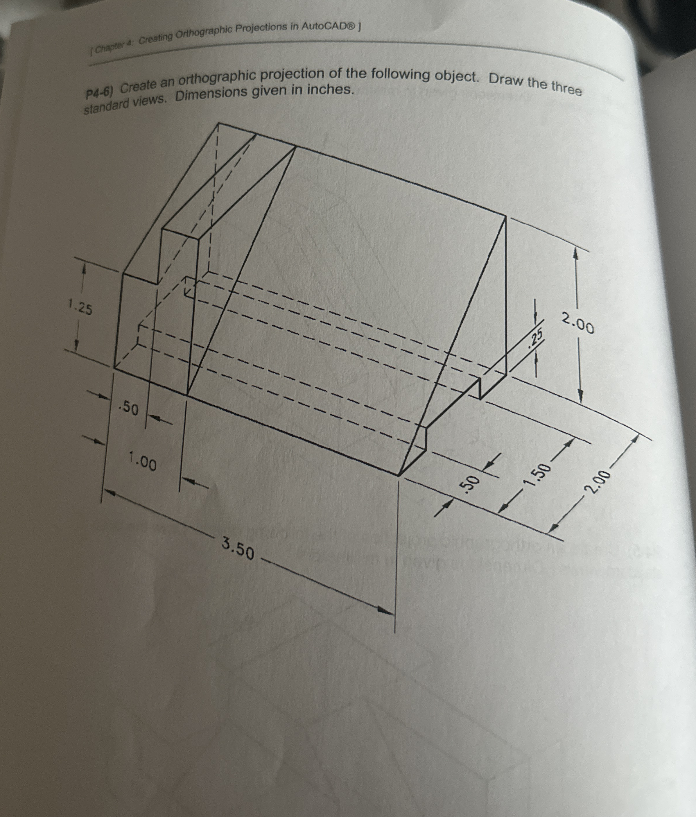 Solved Chapter 4: Creating Orthographic Projections in | Chegg.com