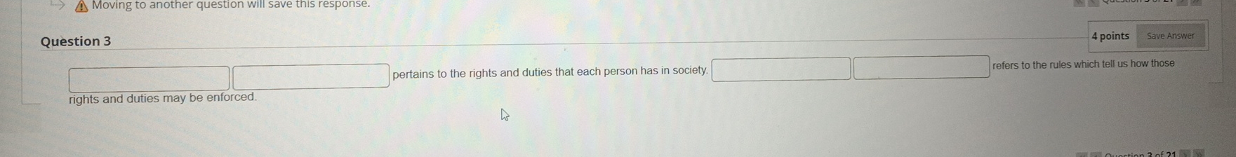 Solved Question 34 ﻿points∫﻿﻿ ﻿pertains to the rights and | Chegg.com