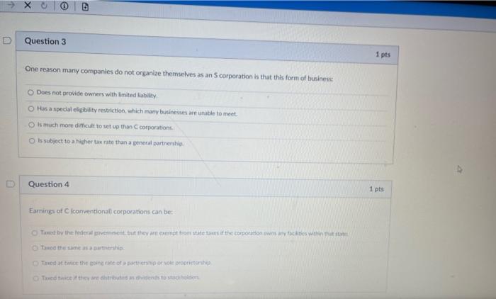 Solved X D Question 3 1 Pts One Reason Many Companies Do