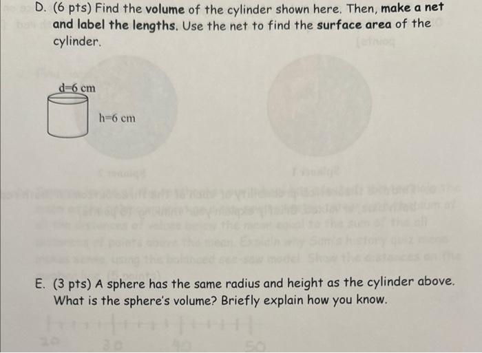 Solved 4. A. (3 pts) Explain both how the formula L×W×H=V | Chegg.com
