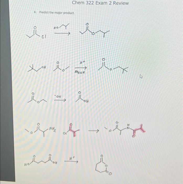 Solved 4. Predict the major product. show mechanisms, how | Chegg.com