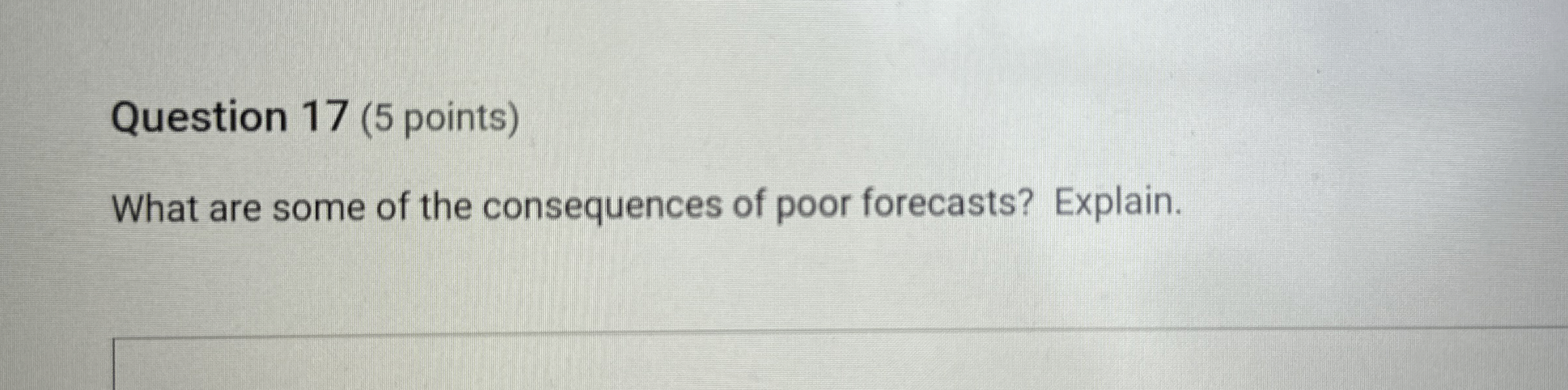 Solved Question 17 (5 ﻿points)What are some of the | Chegg.com