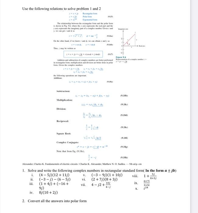 Solved Use the following relations to solve problem 1 and 2 | Chegg.com