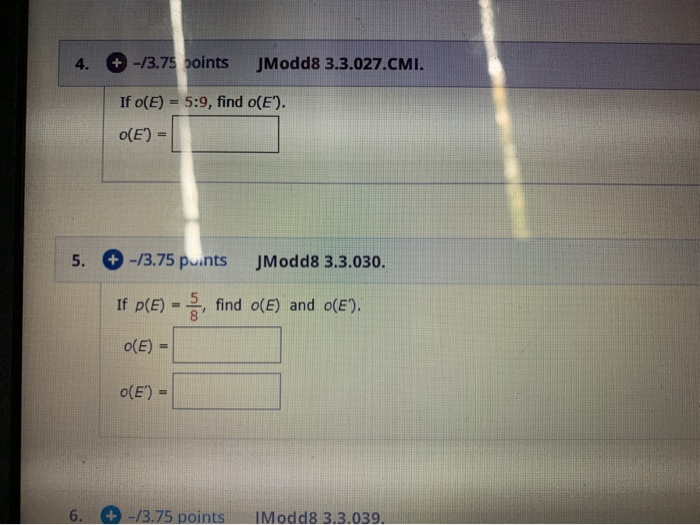 Solved 4 3 75 Points Jmodd8 3 3 027 Cmi If 0 E 5 Chegg Com