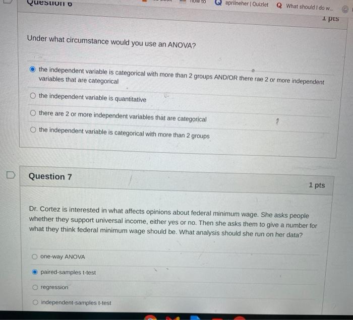 Solved Dr. Cortez is interested in what affects opinions | Chegg.com