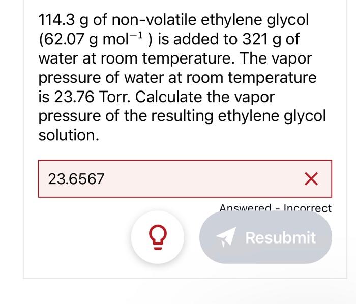 Solved What is the molality of a solution that has been | Chegg.com