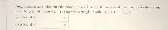 Solved Compute the Riemann sum S4,3 to estimate the double | Chegg.com