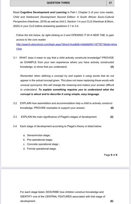 Core knowledge perspective of cognitive clearance development