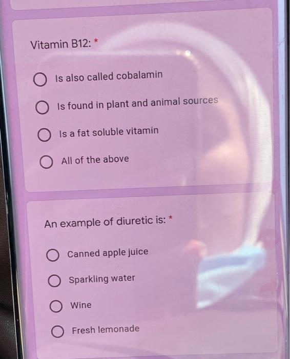 Solved Vitamin B12: O Is Also Called Cobalamin O Is Found In | Chegg.com