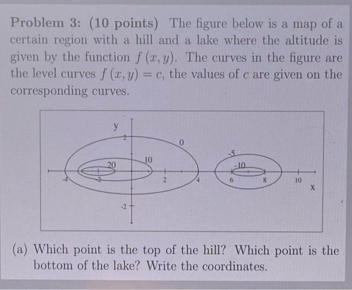 Solved Problem 3: (10 points) The figure below is a map of a | Chegg.com