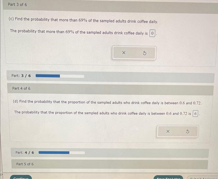 Solved Coffee The National Coffee Association reported that