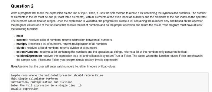 Solved Please use python language, use simple functions that | Chegg.com