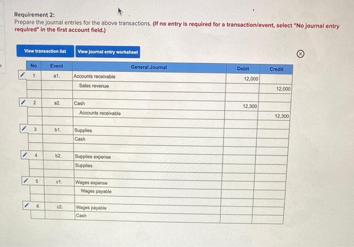 Solved Exercise 4-20 (Algo) Transaction analysis using | Chegg.com