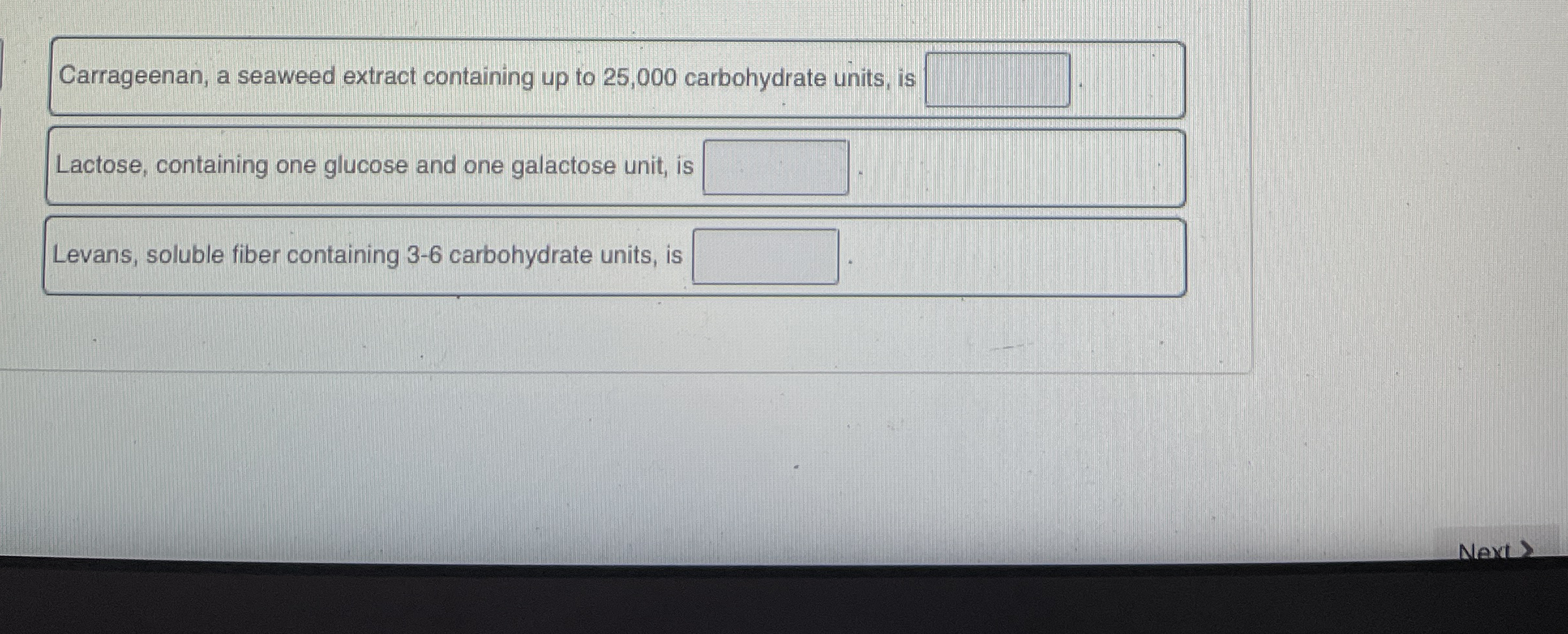 Solved Carrageenan, a seaweed extract containing up to