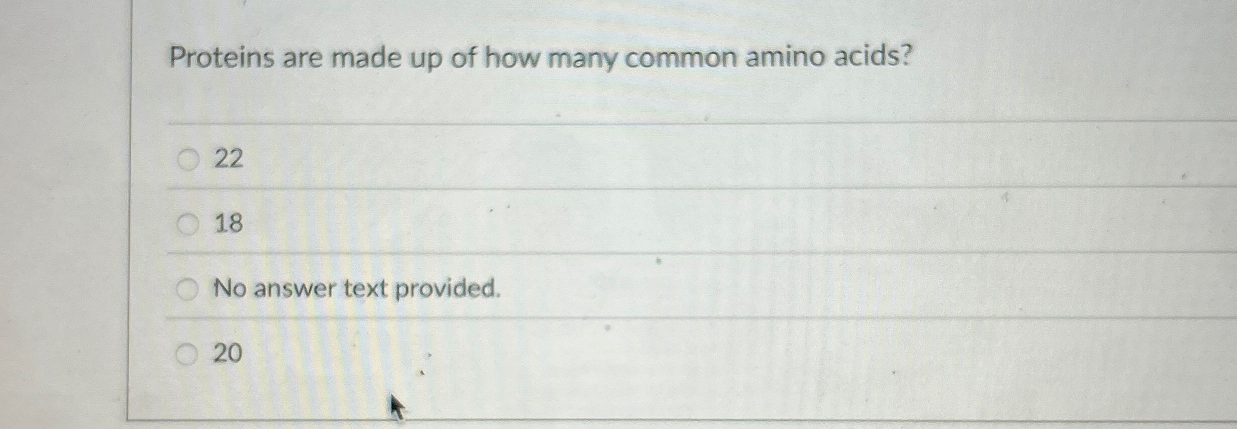 High Quality SOLUTION Proteins are made up of how many common amino ...