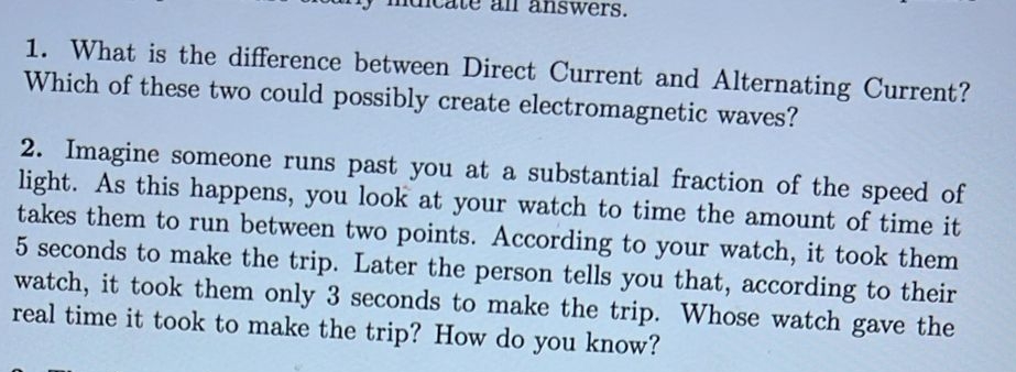 Solved What is the difference between Direct Current and | Chegg.com