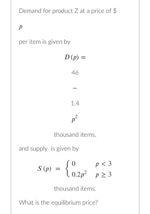 Solved The graph below shows a demand curve with areas | Chegg.com