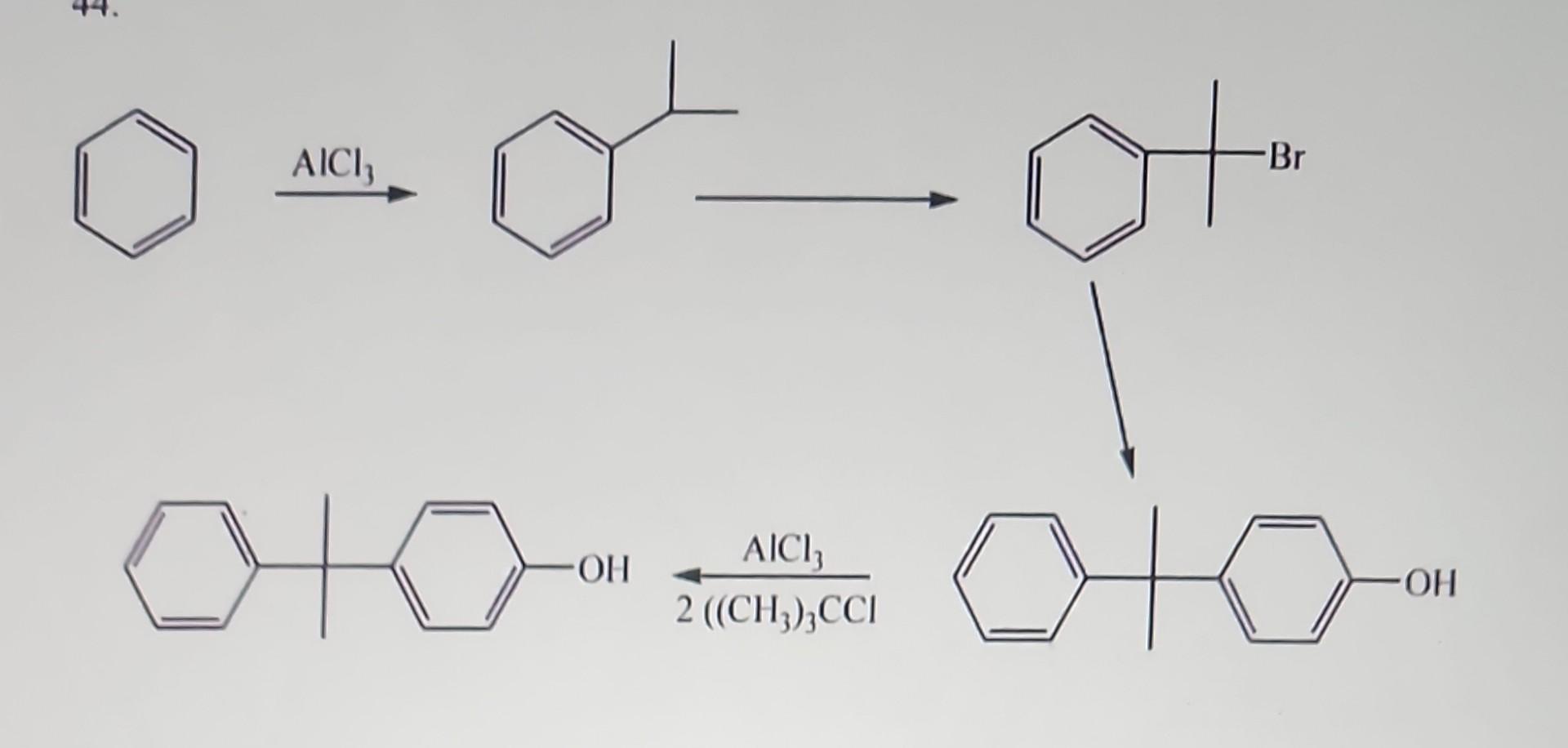 Solved AlCl3 2((CH3)3CClAlCl3 | Chegg.com