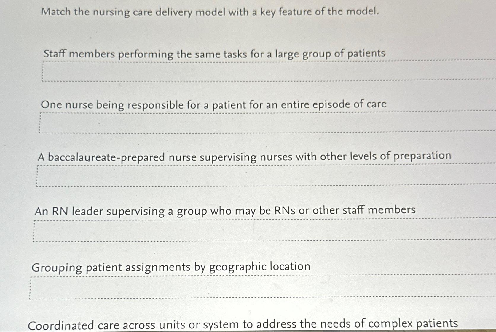 solved-match-the-nursing-care-delivery-model-with-a-key-chegg