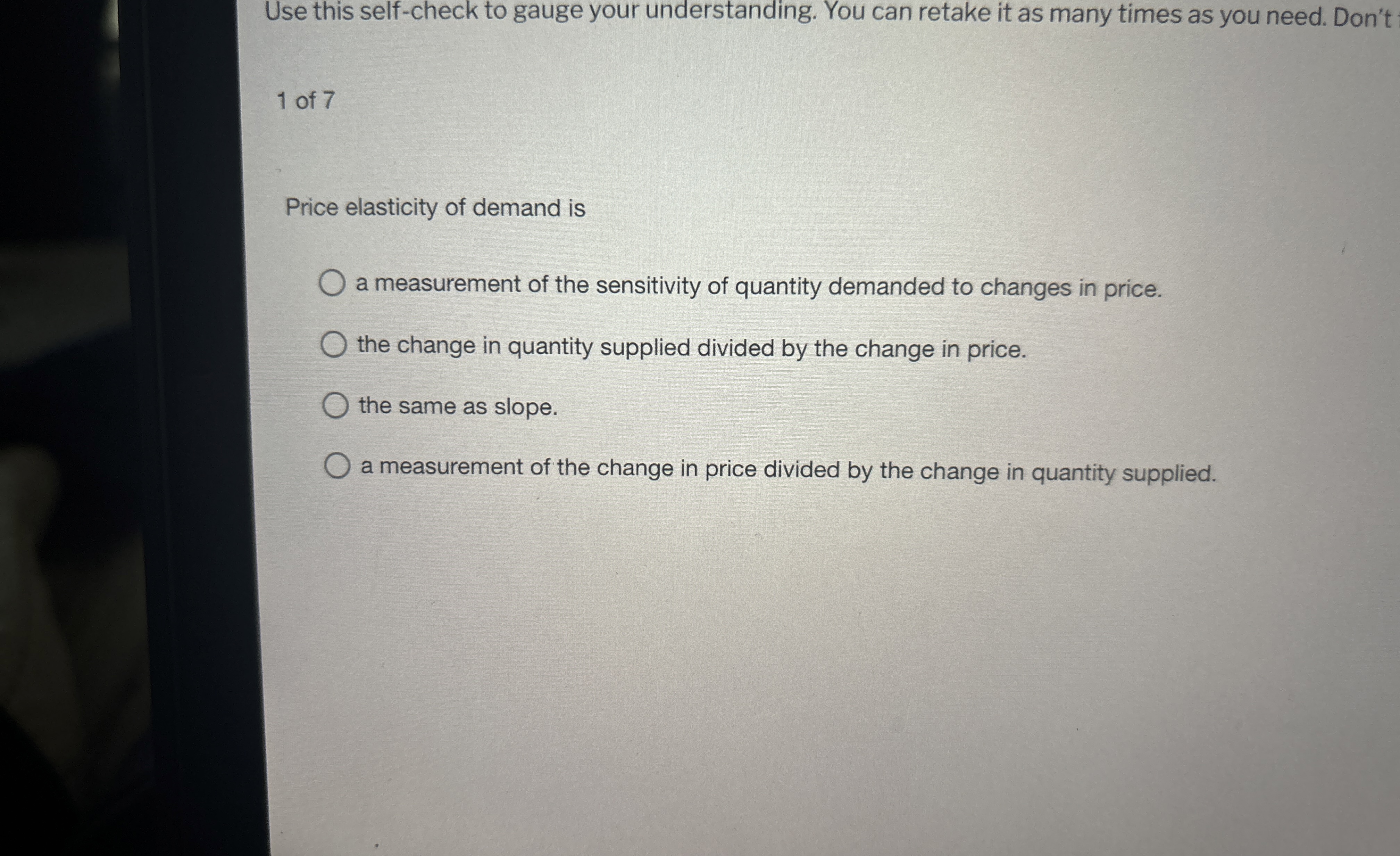 Solved Use this selfcheck to gauge your understanding. You