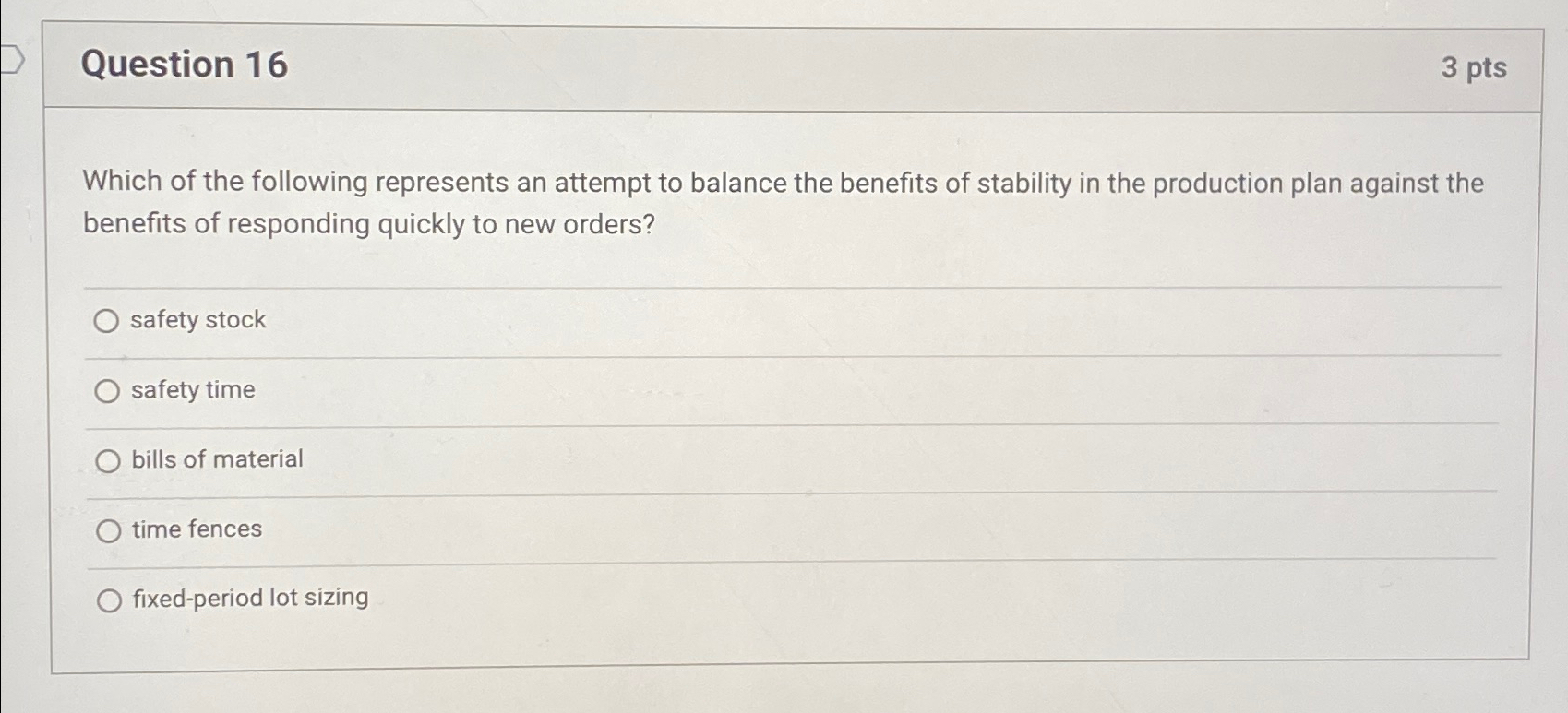 Solved Question 163 ﻿ptsWhich of the following represents an | Chegg.com