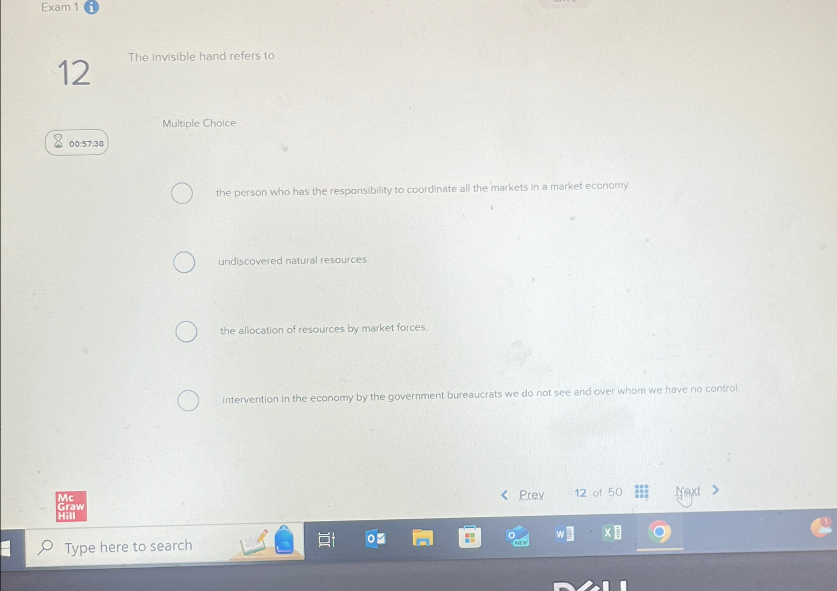 Solved Exam 1 ﻿i12The invisible hand refers toMultiple