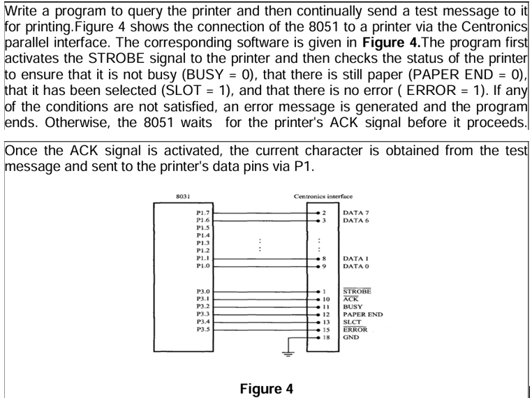 Solved Write a program to query the printer and then | Chegg.com