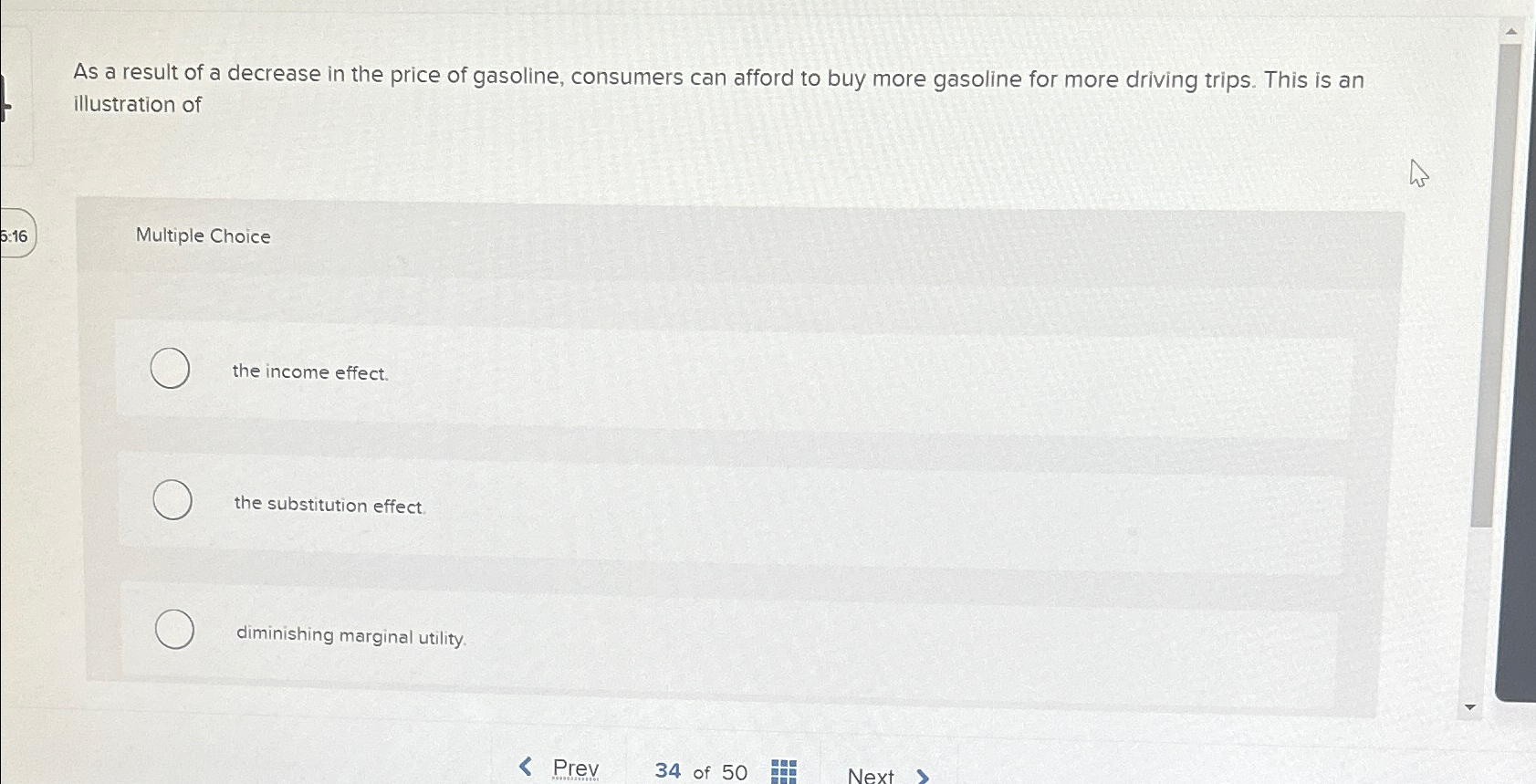 Solved As a result of a decrease in the price of gasoline, | Chegg.com