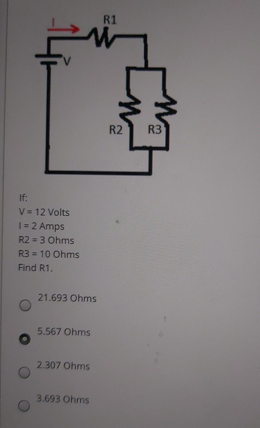 Solved 3 3 3 R1 R2 R3 If: V = 9 Volts R1 = 1 Ohm R2 = 4 Ohms | Chegg.com