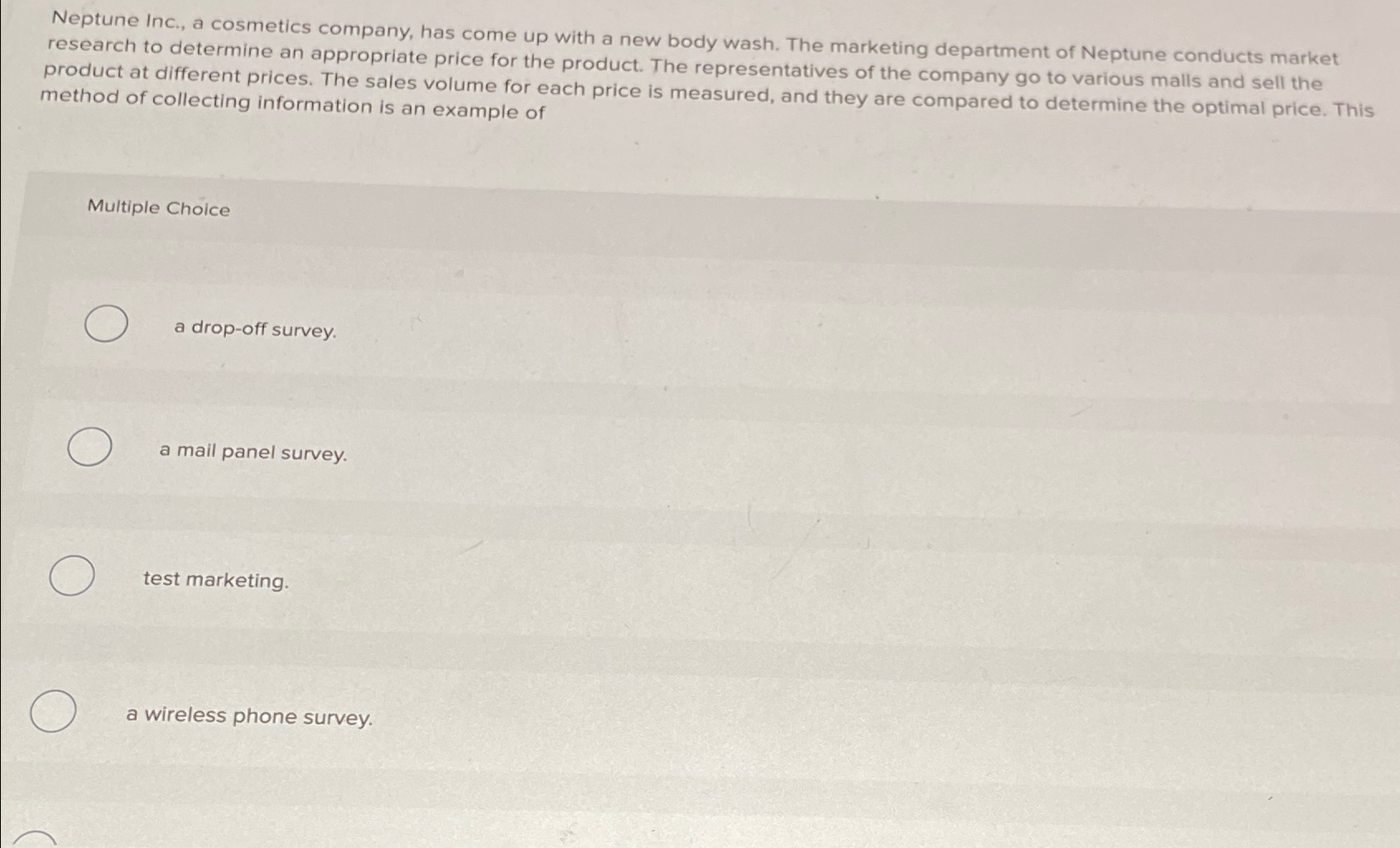 Solved Neptune Inc., a cosmetics company, has come up with a