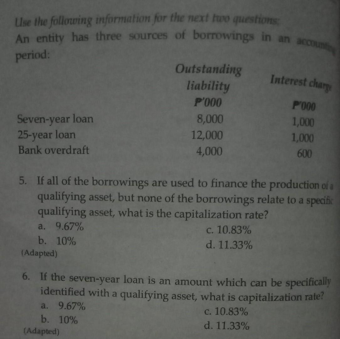 Solved Use the following information for the next two | Chegg.com