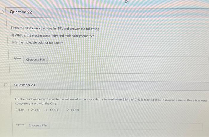 Solved Draw the 3D Lewis structure for PF3 and answer the | Chegg.com