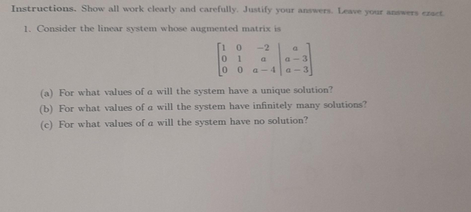 Solved Name Instructions. Show all work clearly and | Chegg.com