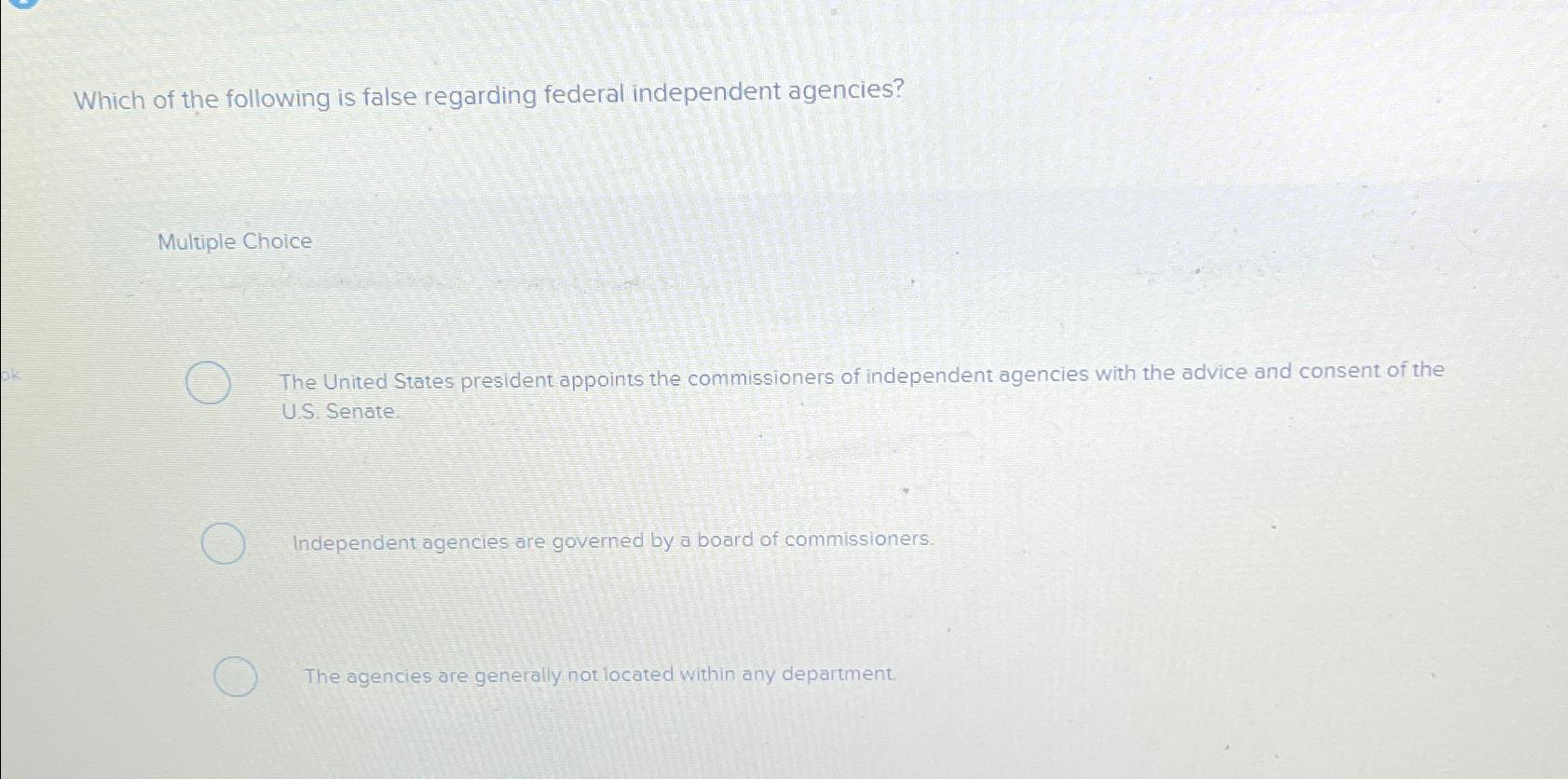 Solved Which of the following is false regarding federal | Chegg.com
