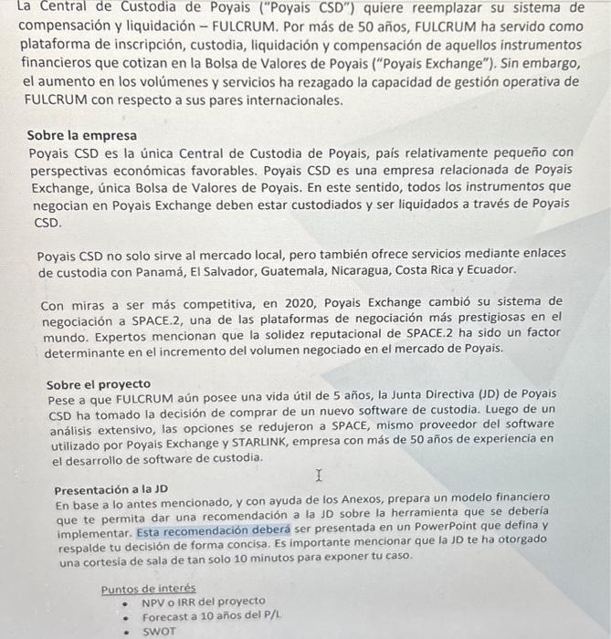 compensación y liquidación - FULCRUM. Por más de 50 años, FULCRUM ha servido como plataforma de inscripción, custodia, liquid