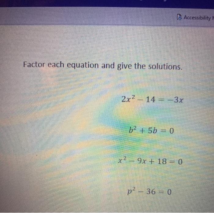 X Factoring Method