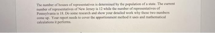 how is the house of representatives number determined