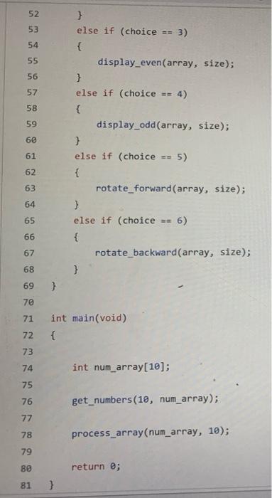 Solved using C code language:please show me how to edit this | Chegg.com