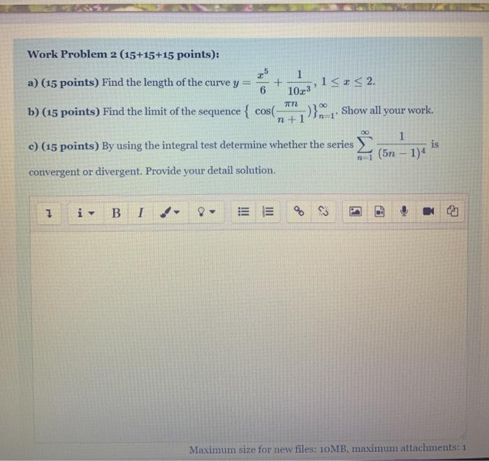 Solved Work Problem 2 (15+15+15 points): a) (15 points) Find | Chegg.com