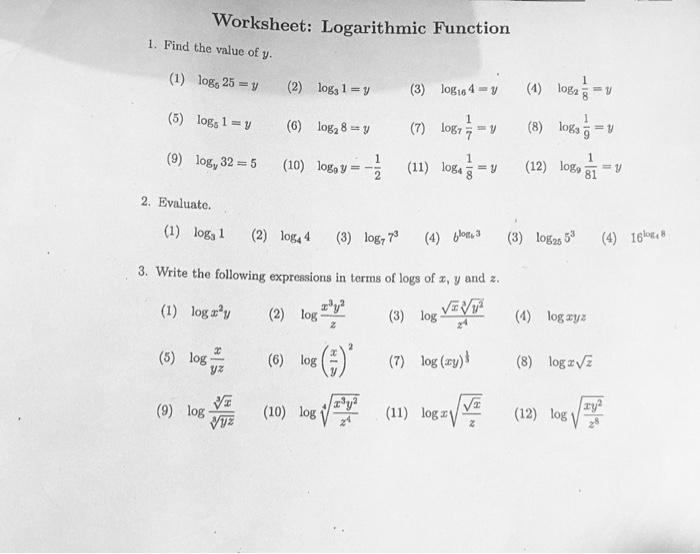 solved-worksheet-logarithmic-function-1-find-the-value-of-chegg