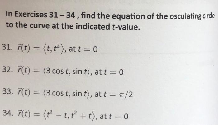 Solved In Exercises 31 -34, find the equation of the | Chegg.com