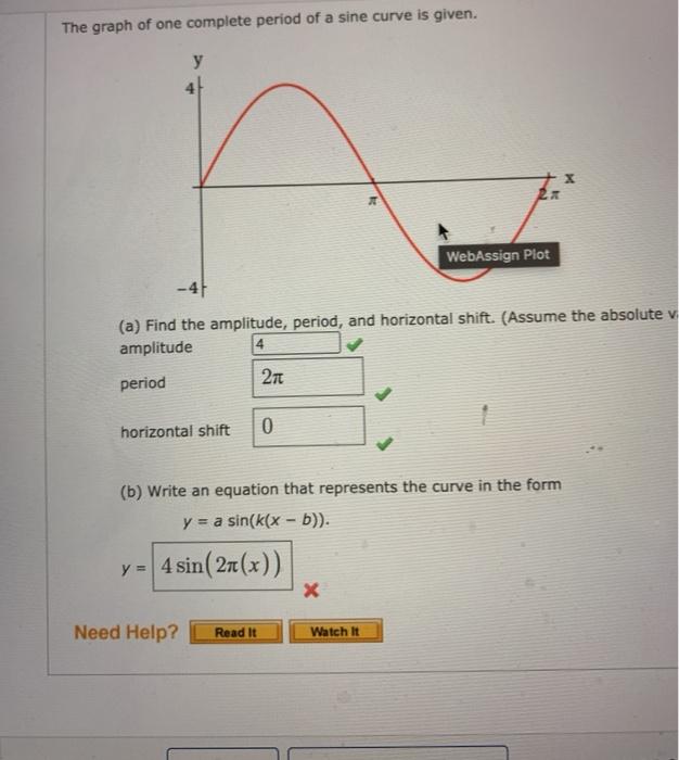 solved-the-graph-of-one-complete-period-of-a-sine-curve-is-chegg