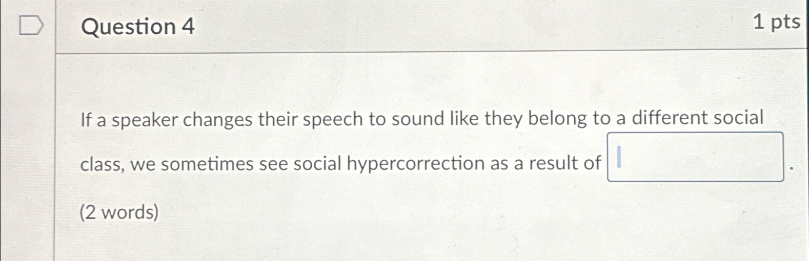 Solved Question 41ptsIf a speaker changes their speech to | Chegg.com