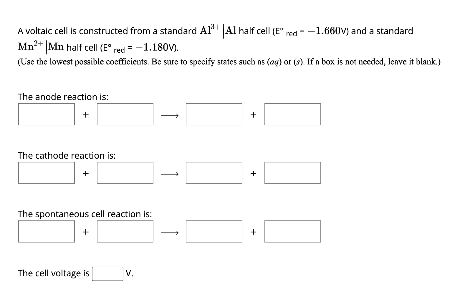 Solved A Voltaic Cell Is Constructed From A Standard Al3 Al Chegg Solved A Voltaic Cell Is Constructed From A Standard Al3 Al Chegg