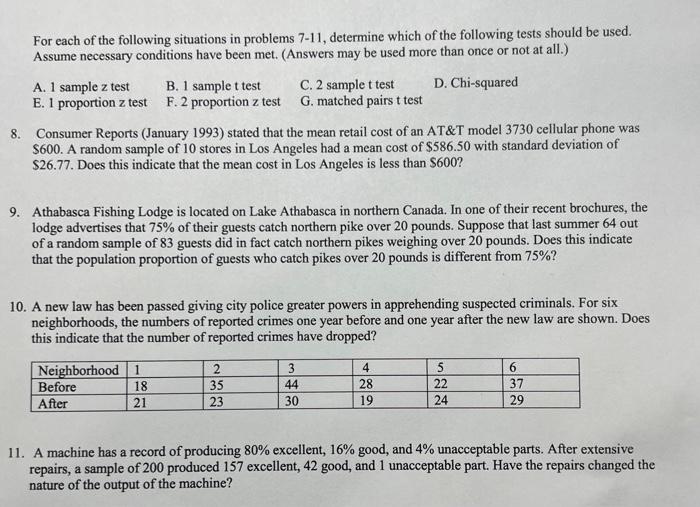 Solved For Each Of The Following Situations In Problems | Chegg.com