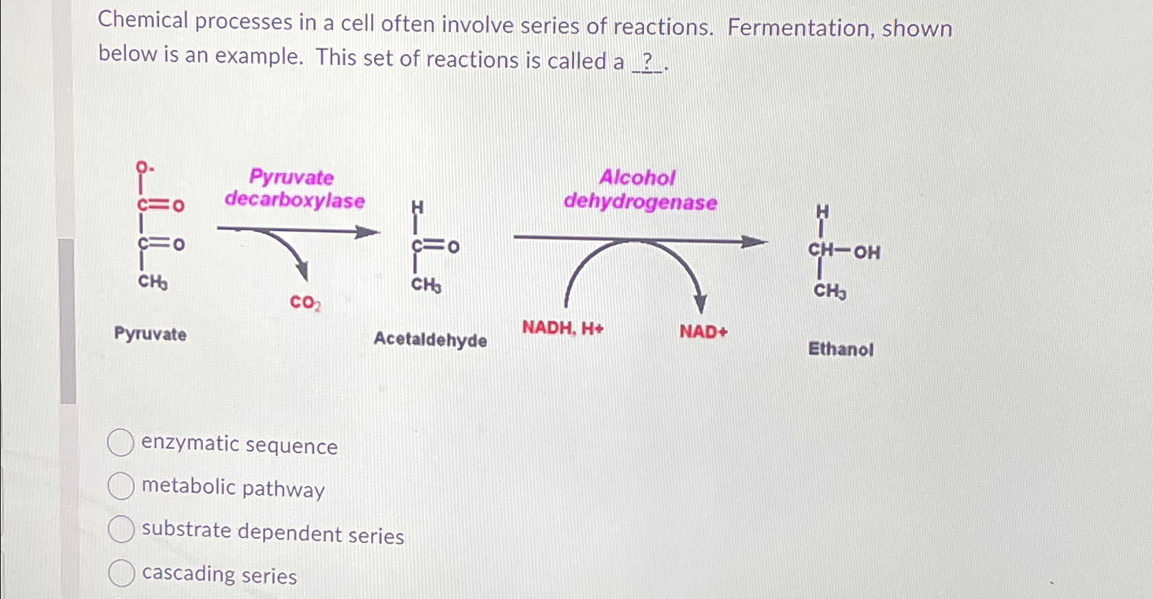 Solved Chemical processes in a cell often involve series of | Chegg.com
